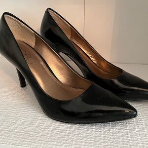 BCBG Glossy Black Heels